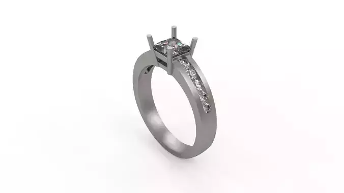 Woman Solitaire Ring 274