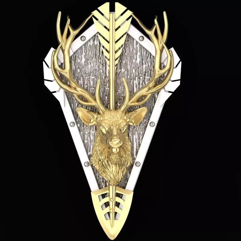deer head trophy pendant 3D print model