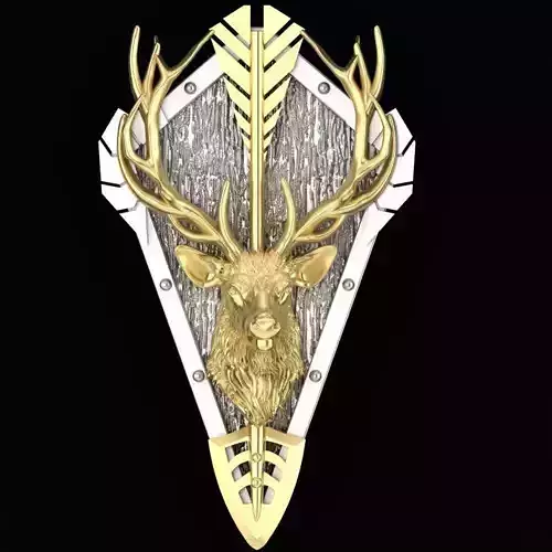  deer head  trophy  pendant 3D print model