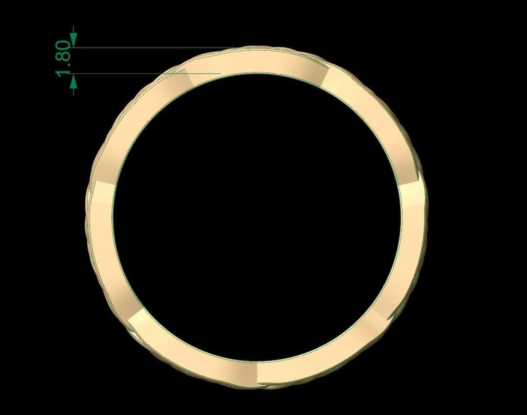 Celtic Knot Ring 282 3D print model_5