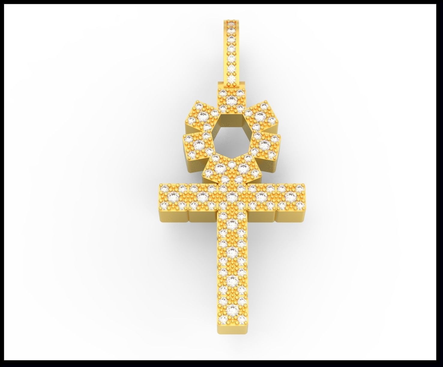 ANKH CROSS STYLE 2 3D print model_1