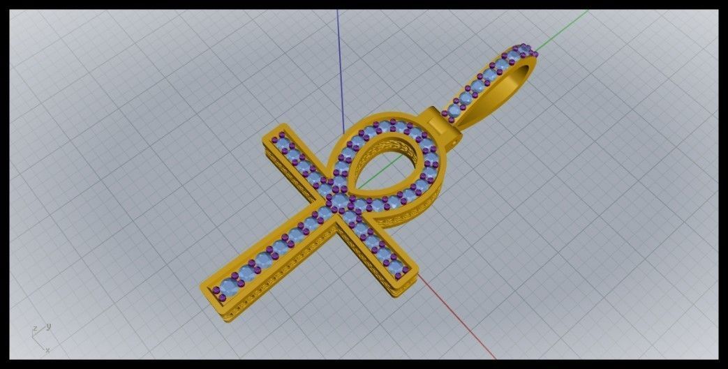 ANKH CROSS STYLE 8 3D print model_8