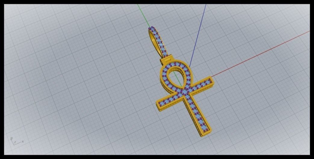 ANKH CROSS STYLE 8 3D print model_3