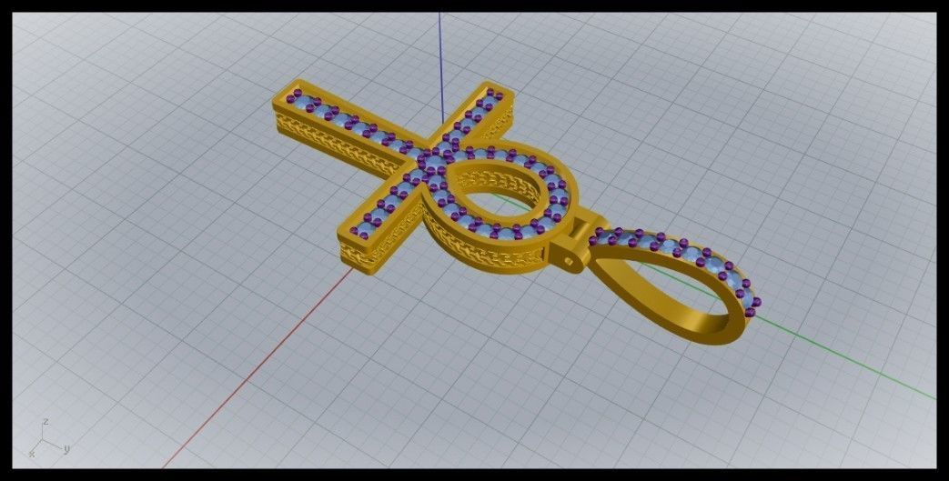 ANKH CROSS STYLE 8 3D print model_7