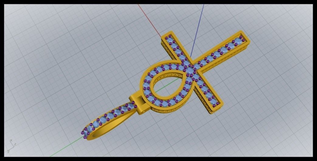 ANKH CROSS STYLE 8 3D print model_6