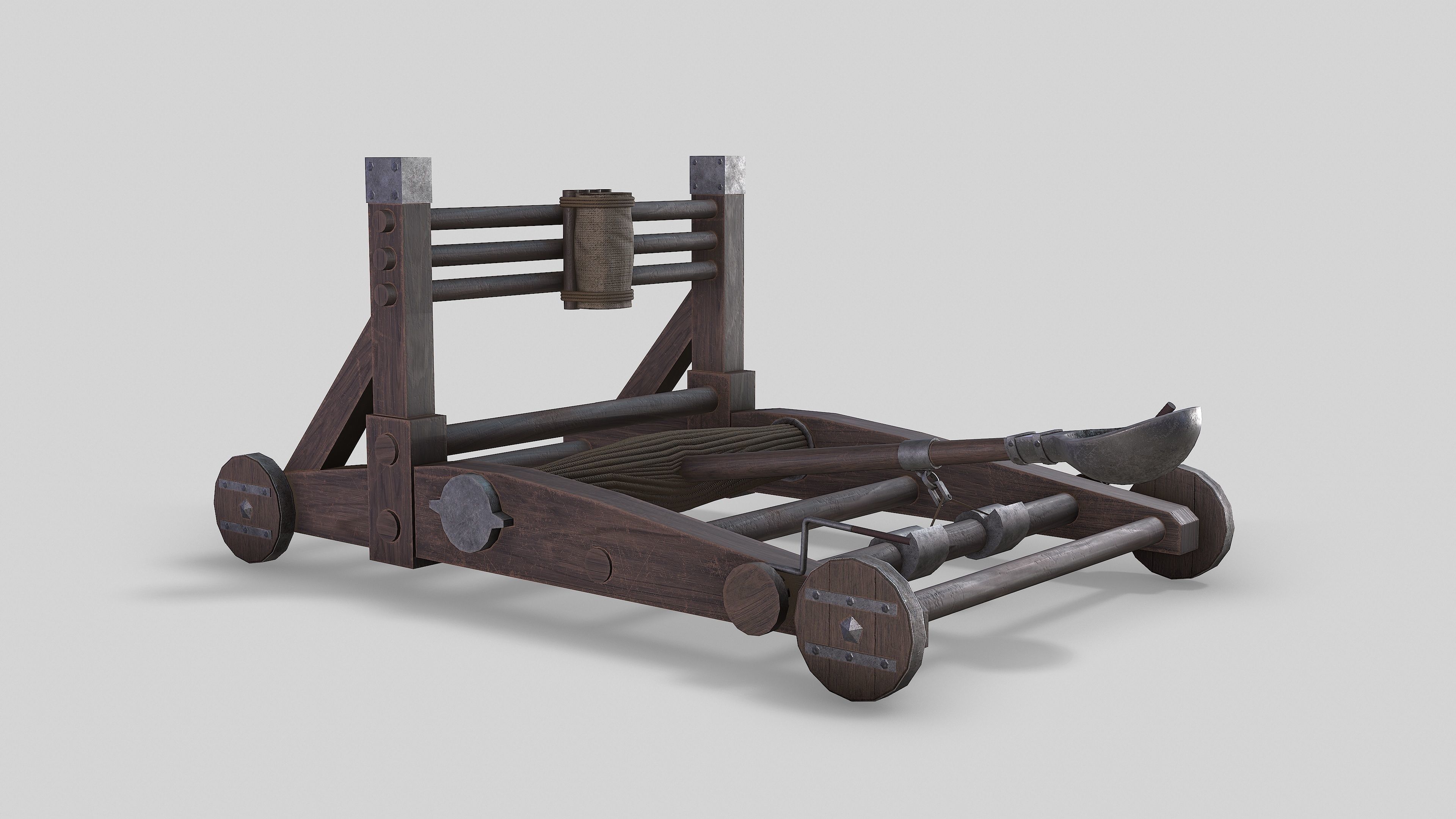 MEDIEVAL Ballista and Catapult 3D Model Collection_25