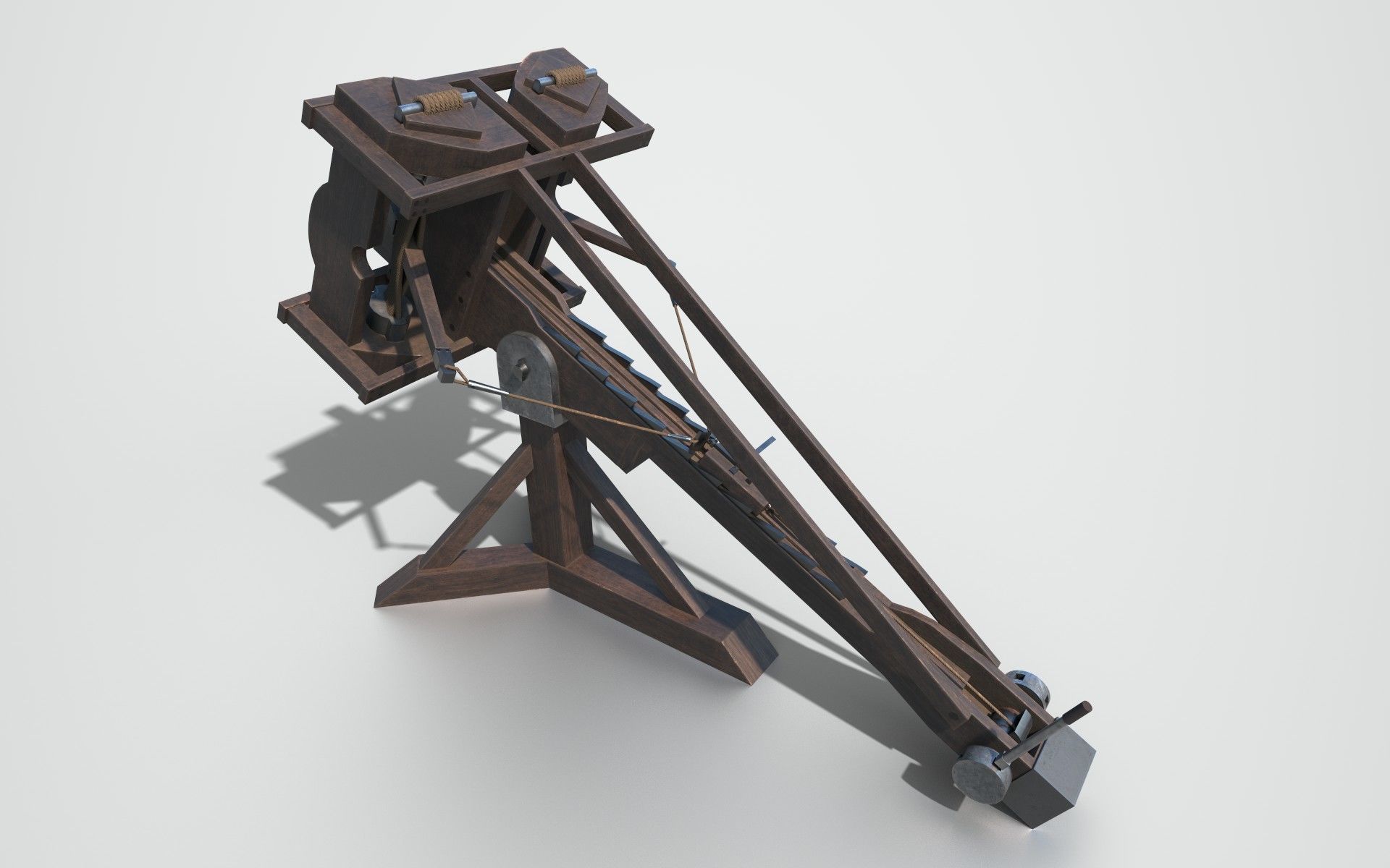 MEDIEVAL Ballista and Catapult 3D Model Collection_15