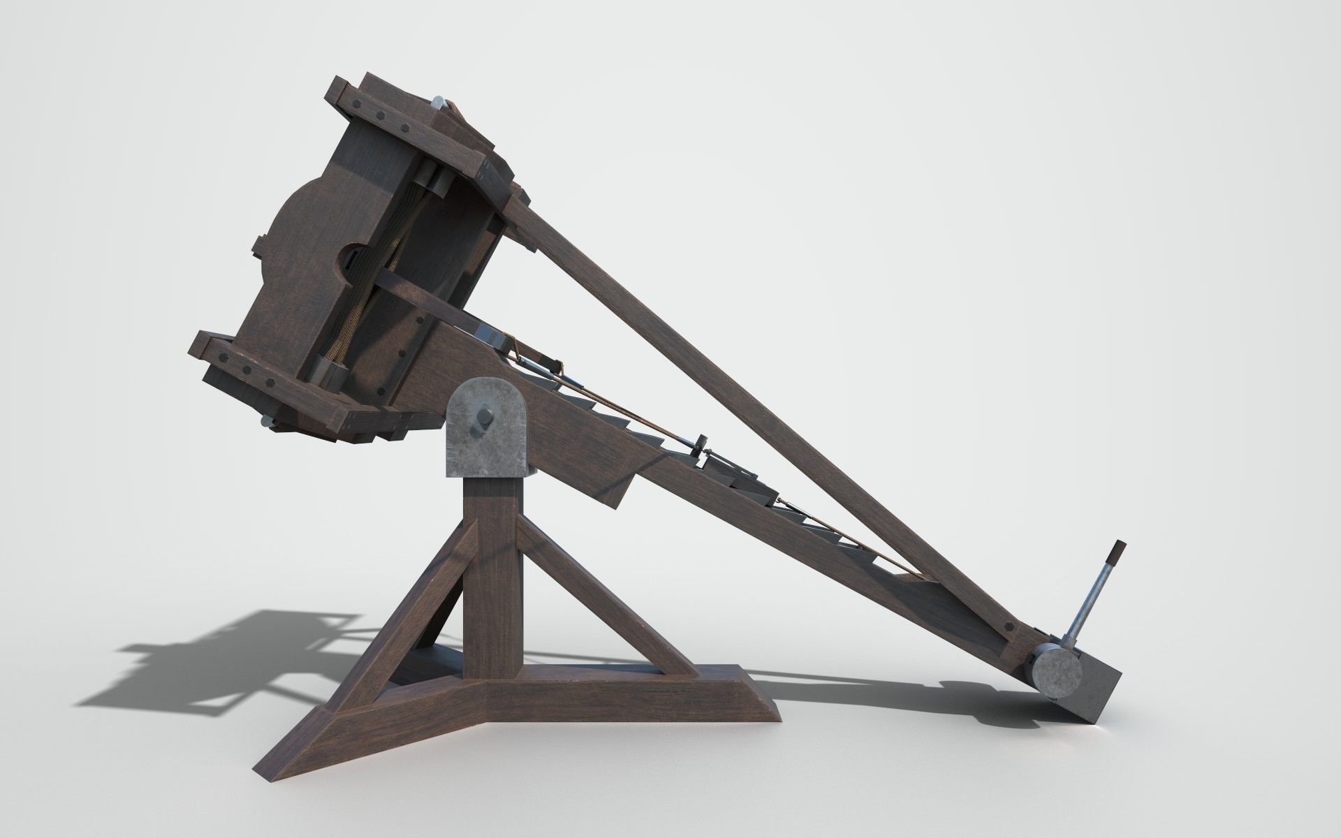 MEDIEVAL Ballista and Catapult 3D Model Collection_10