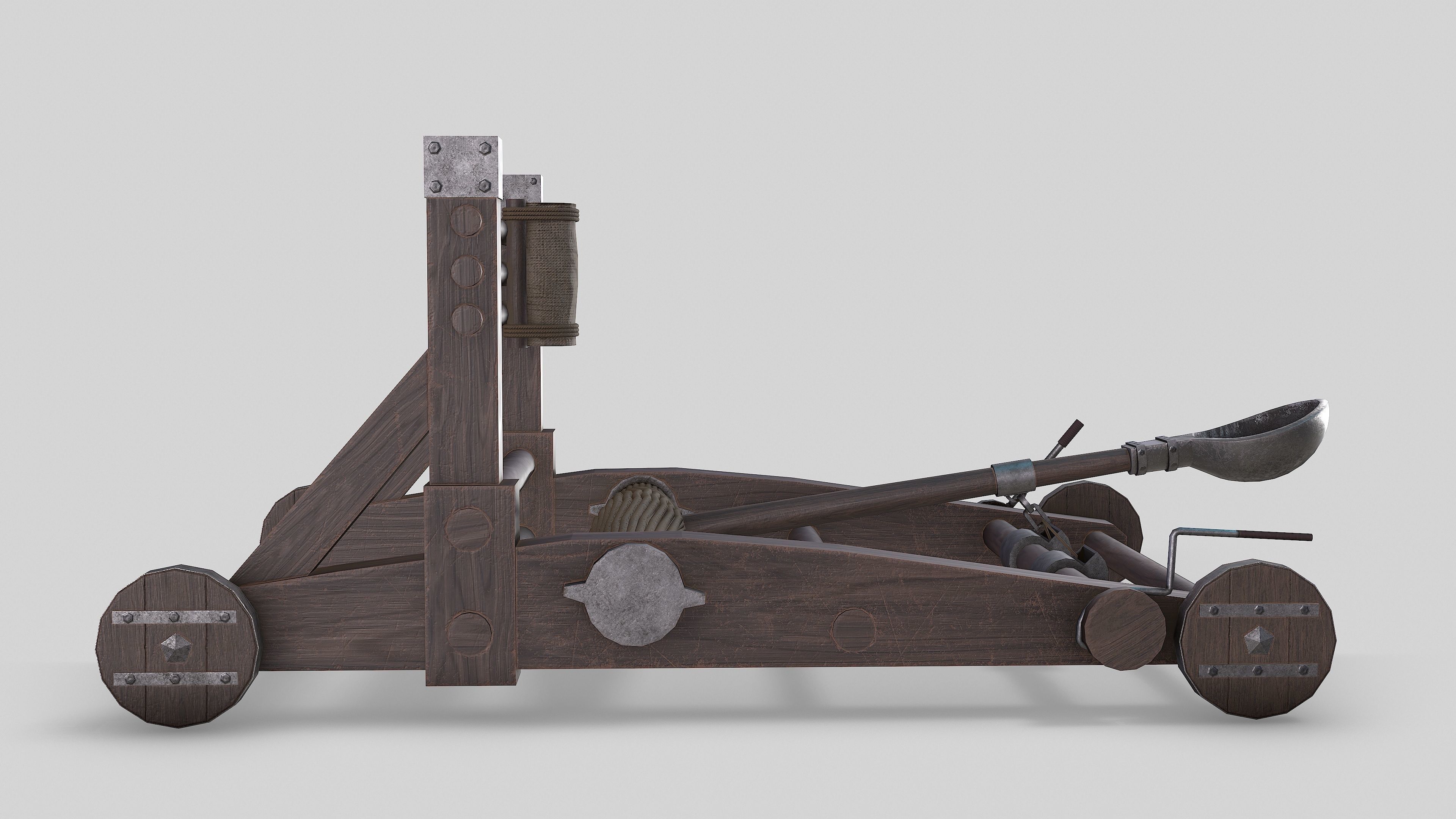 MEDIEVAL Ballista and Catapult 3D Model Collection_29