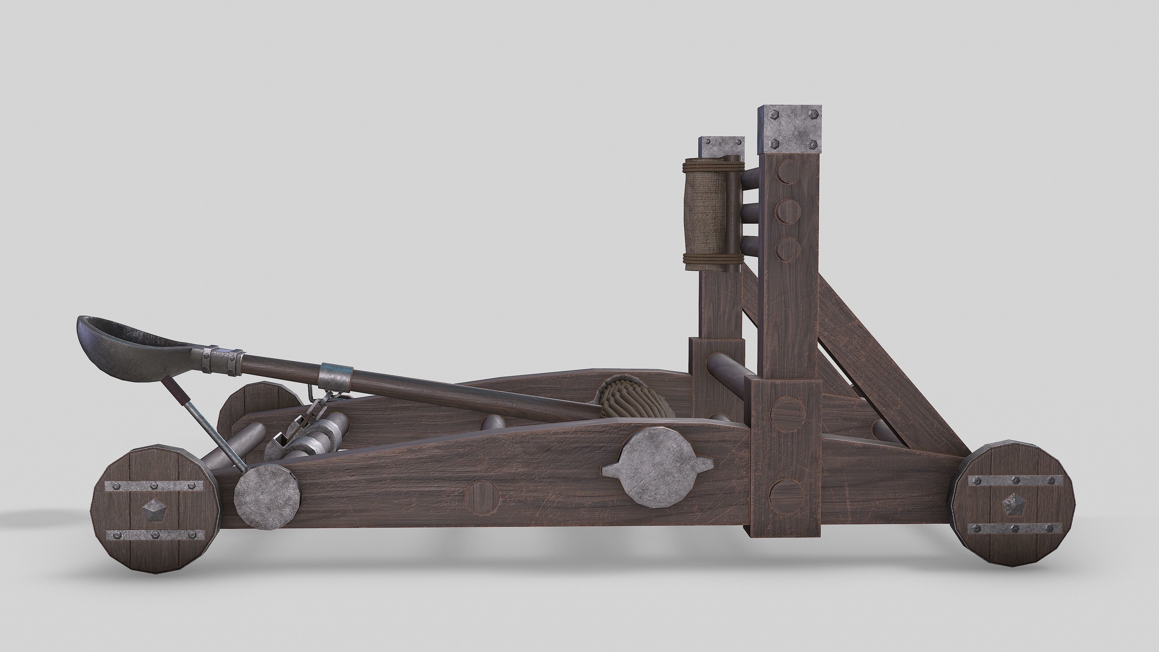 MEDIEVAL Ballista and Catapult 3D Model Collection_28