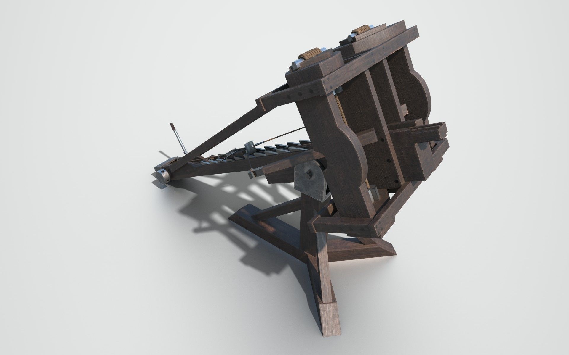 MEDIEVAL Ballista and Catapult 3D Model Collection_16