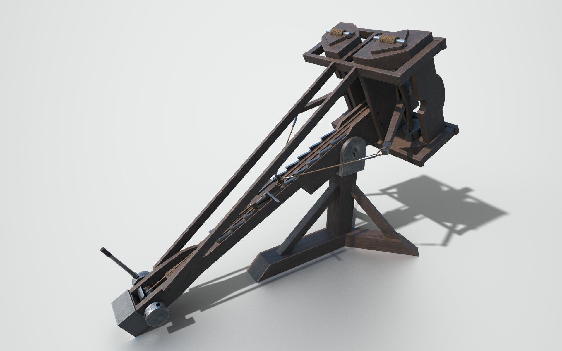 MEDIEVAL Ballista and Catapult 3D Model Collection_14