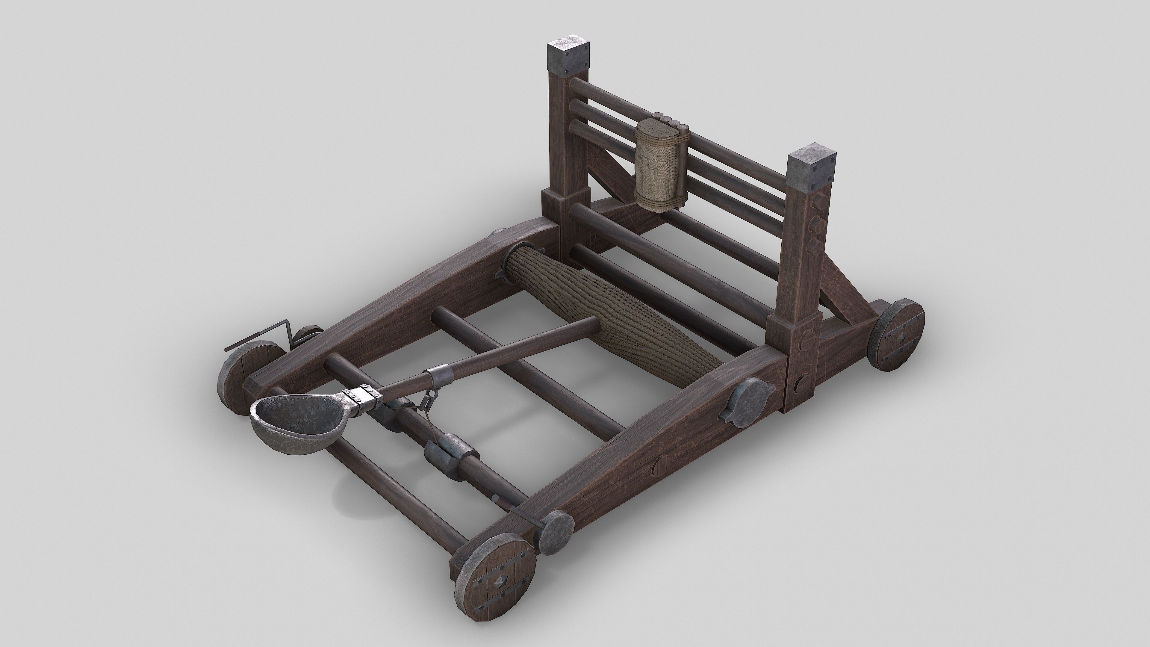MEDIEVAL Ballista and Catapult 3D Model Collection_33