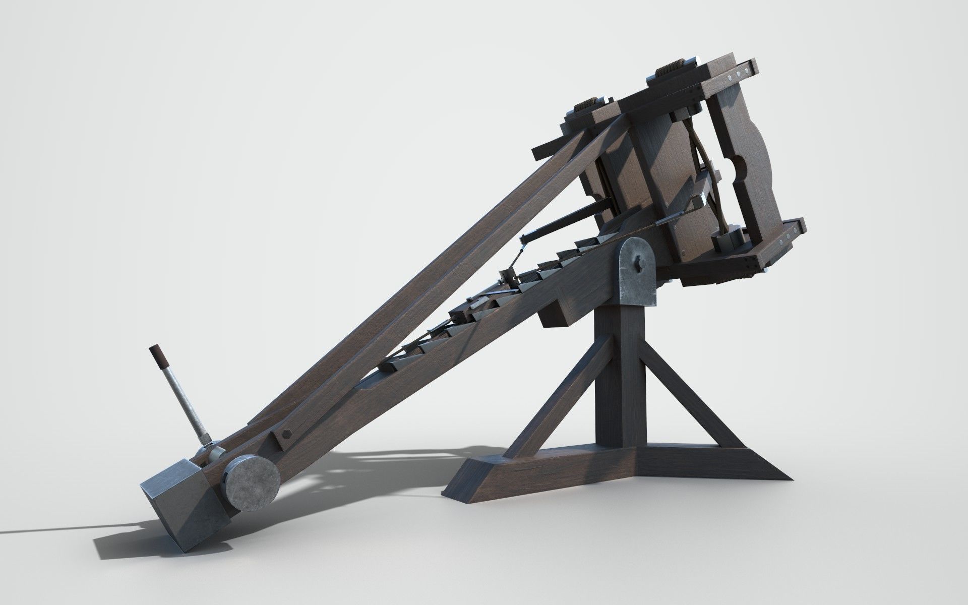 MEDIEVAL Ballista and Catapult 3D Model Collection_5