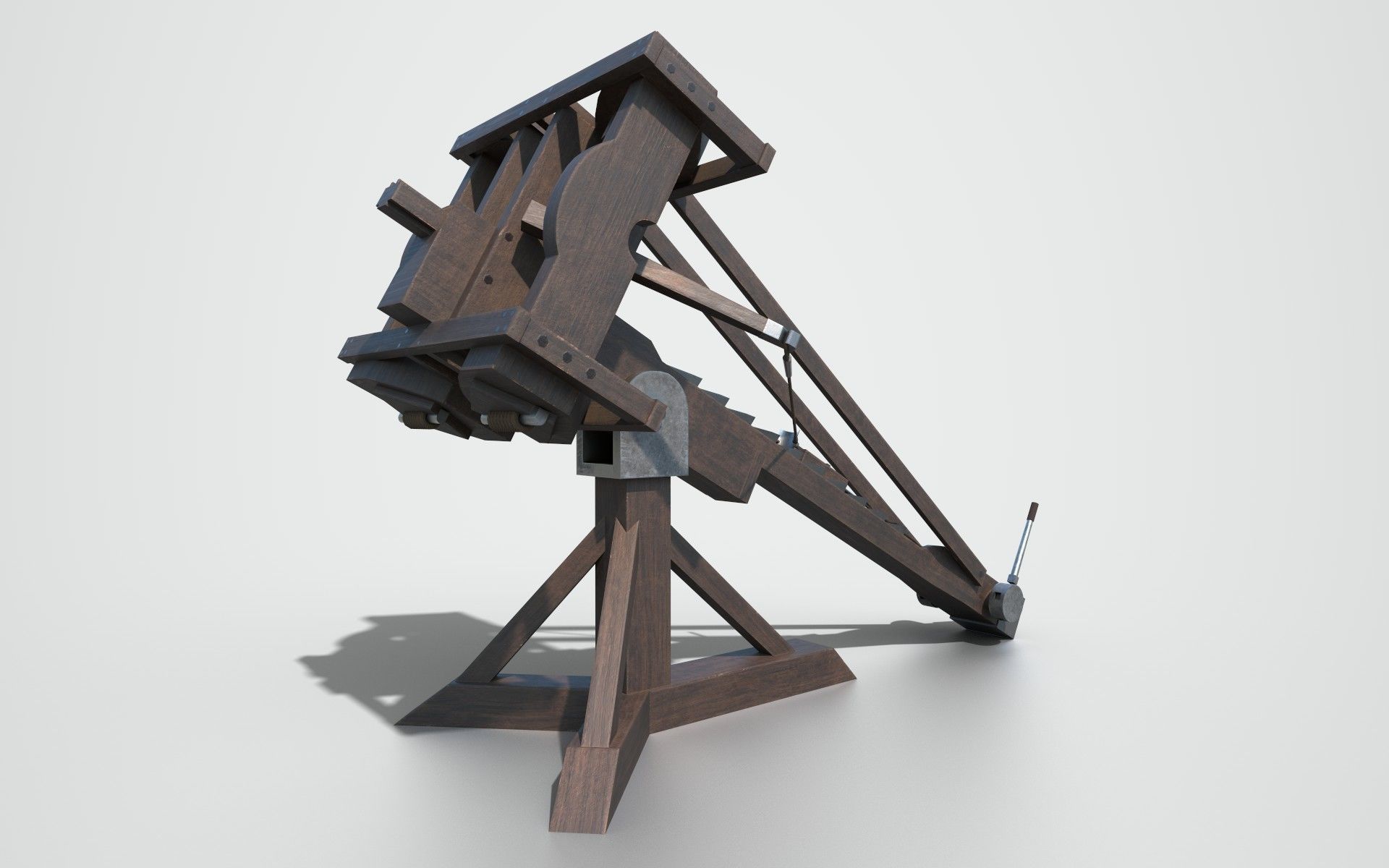 MEDIEVAL Ballista and Catapult 3D Model Collection_8