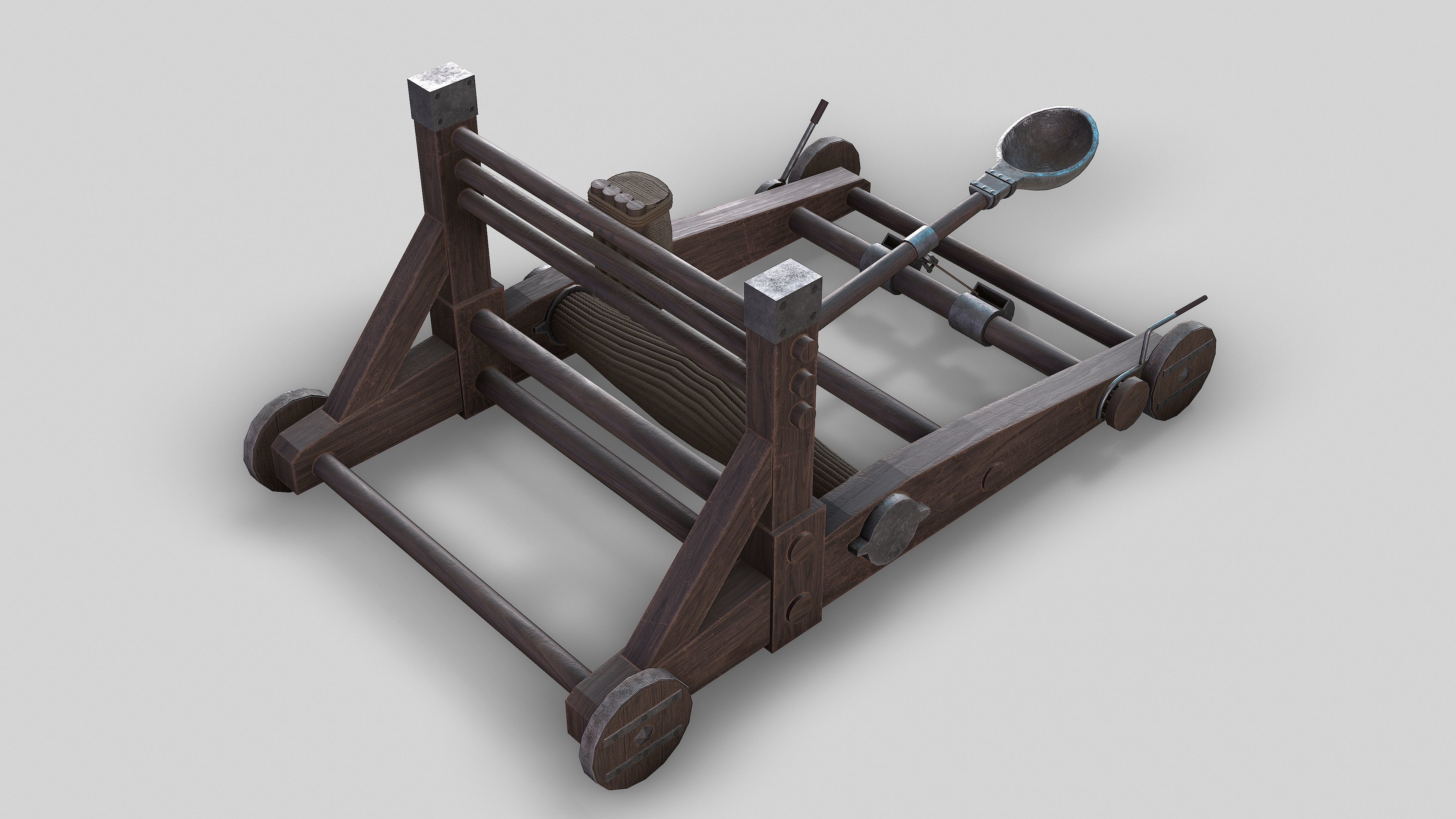 MEDIEVAL Ballista and Catapult 3D Model Collection_36