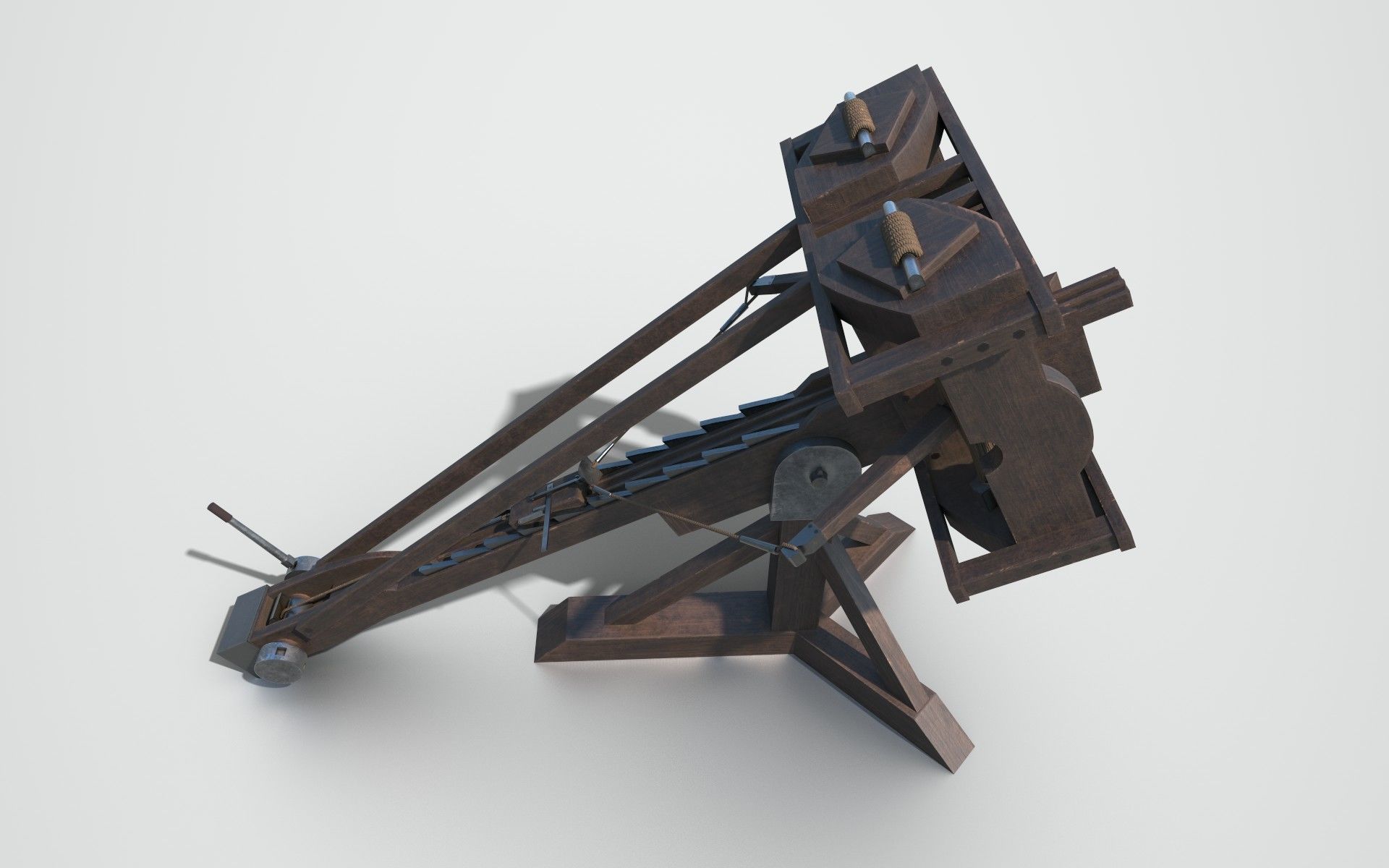 MEDIEVAL Ballista and Catapult 3D Model Collection_18