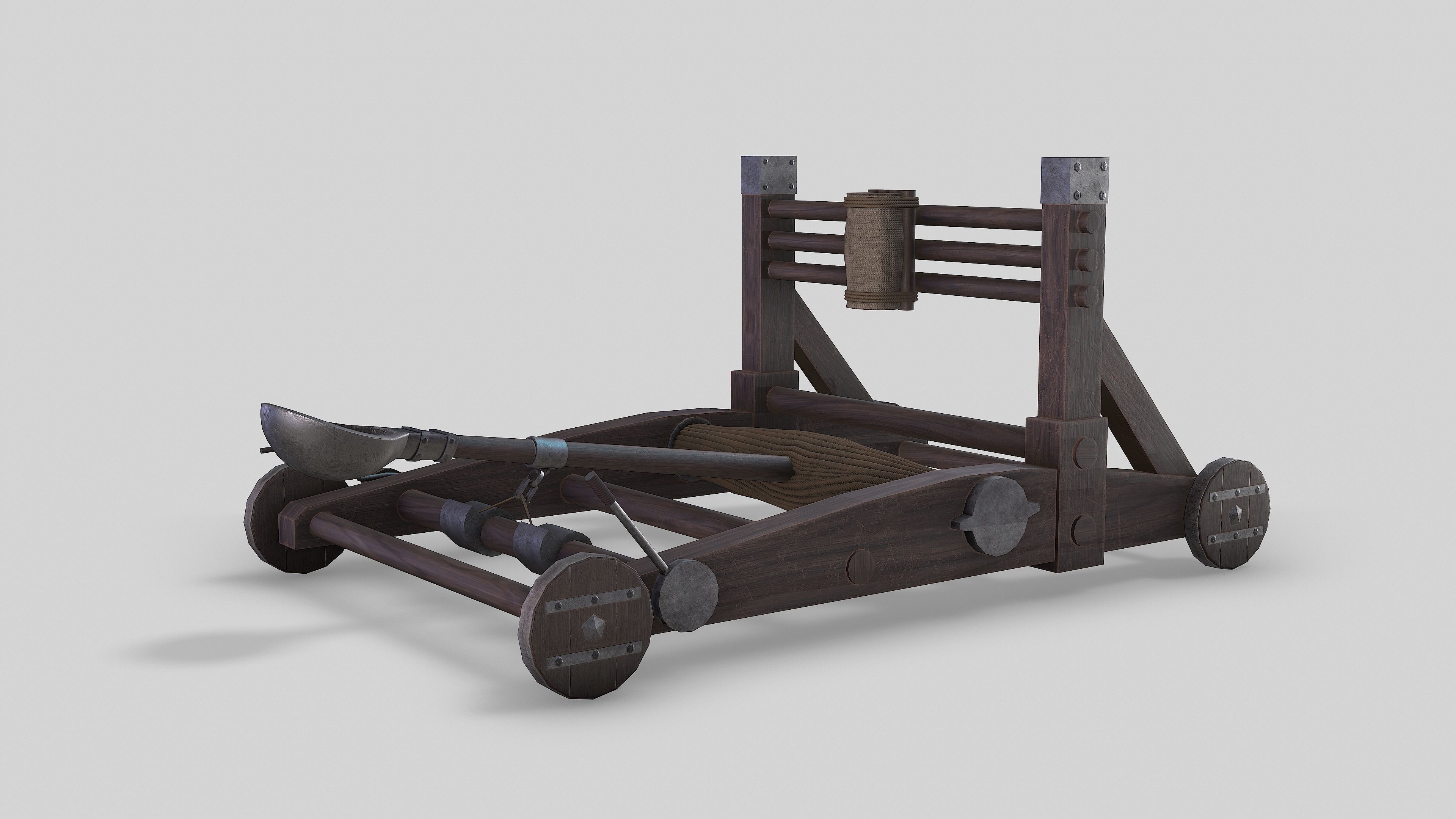 MEDIEVAL Ballista and Catapult 3D Model Collection_24