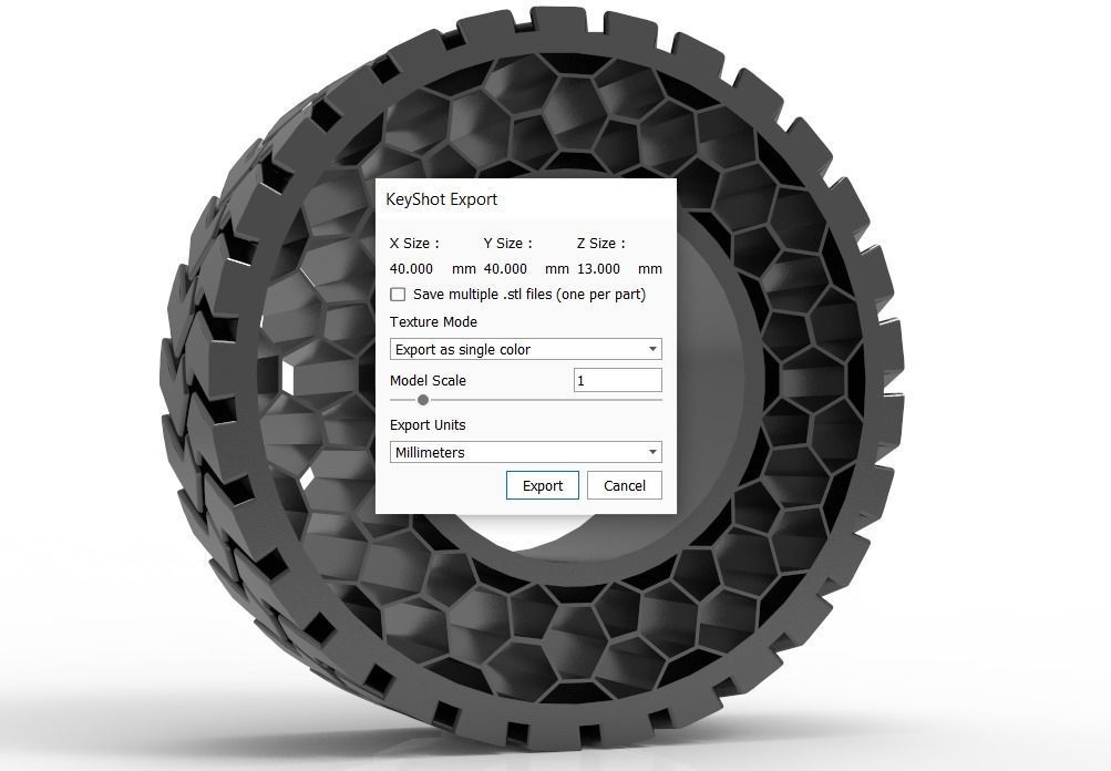 Non pneumatic tyre  -  airless tyre 3D print model_2
