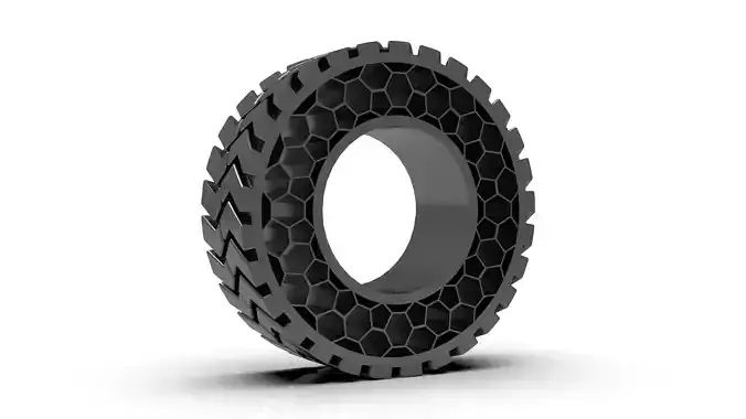Non pneumatic tyre  -  airless tyre 3D print model