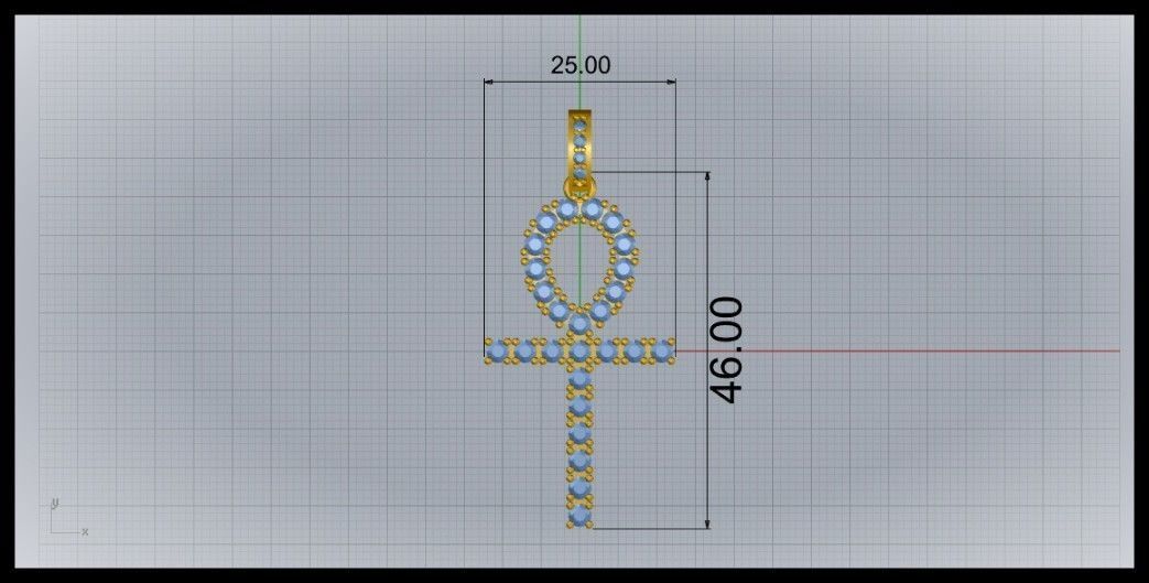 ANKH CROSS STYLE 10 3D print model_9