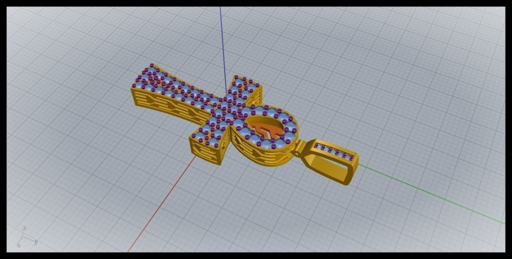 ANKH CROSS STYLE 11 3D print model_7