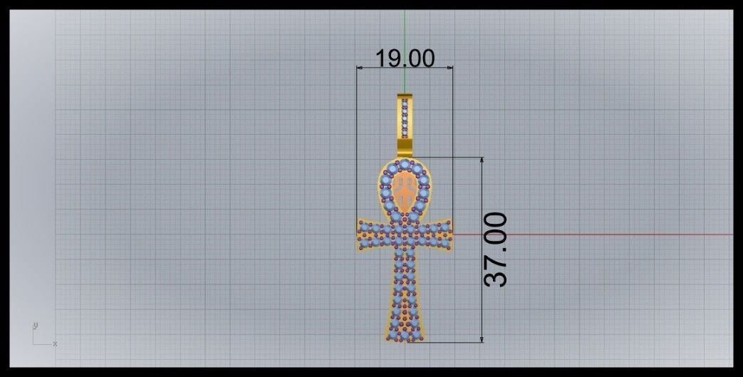 ANKH CROSS STYLE 11 3D print model_9