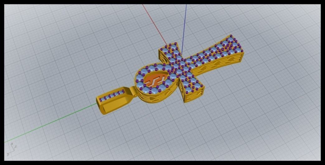 ANKH CROSS STYLE 11 3D print model_6