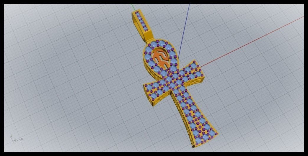 ANKH CROSS STYLE 11 3D print model_3