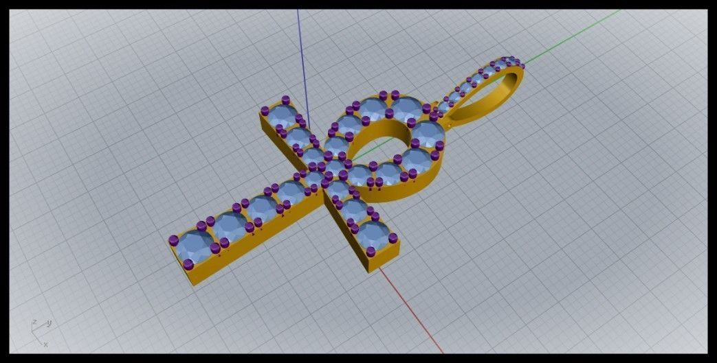 ANKH CROSS STYLE 12 3D print model_8