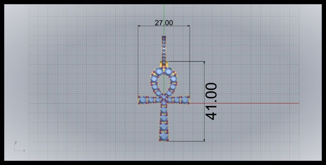 ANKH CROSS STYLE 12 3D print model_9