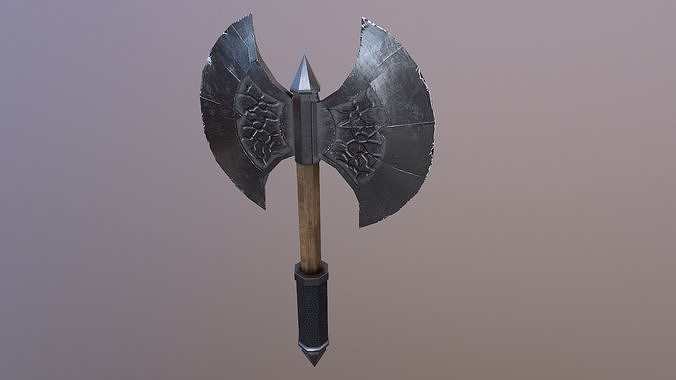 Short Battle Ax Free 3D model