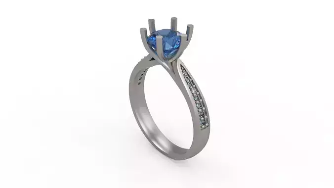 Woman solitaire Ring 296