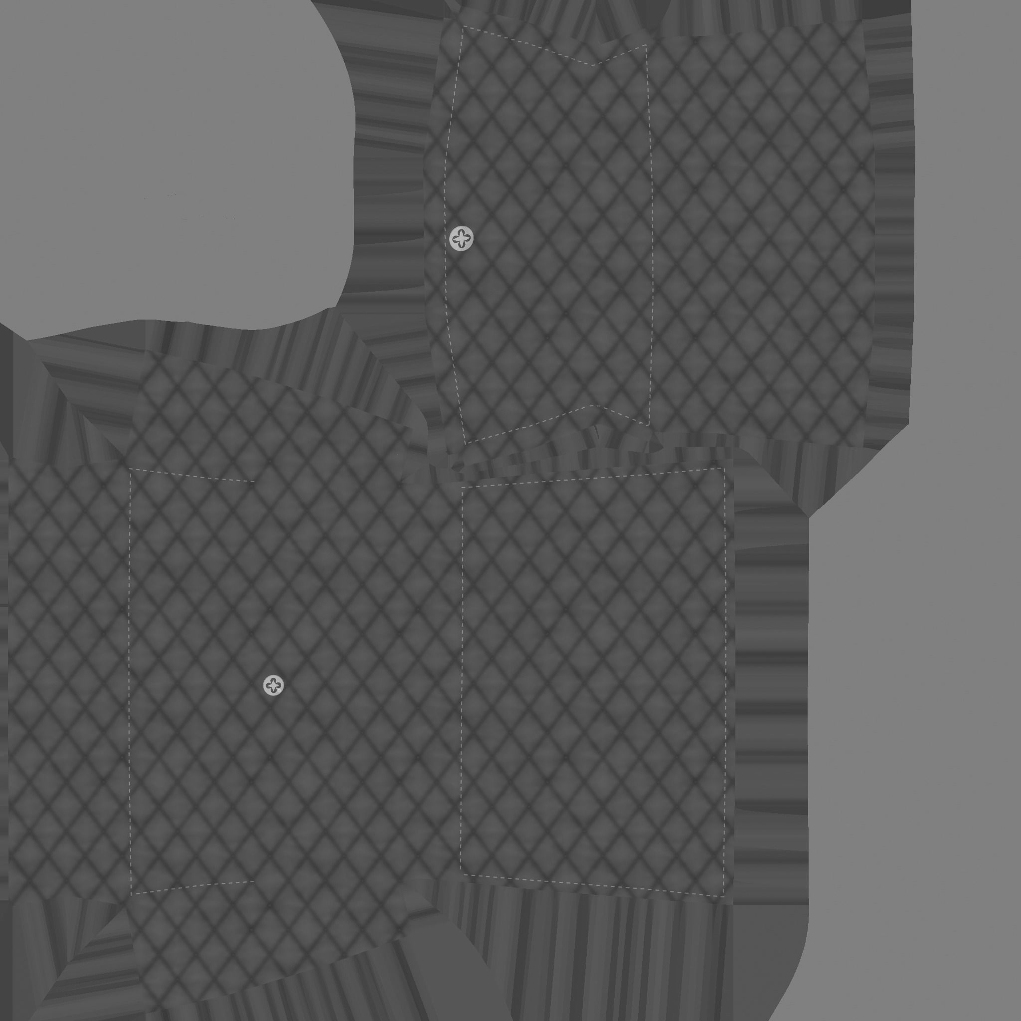 Red Leather Female Bag - Character Fashion Design Low-poly 3D model_15