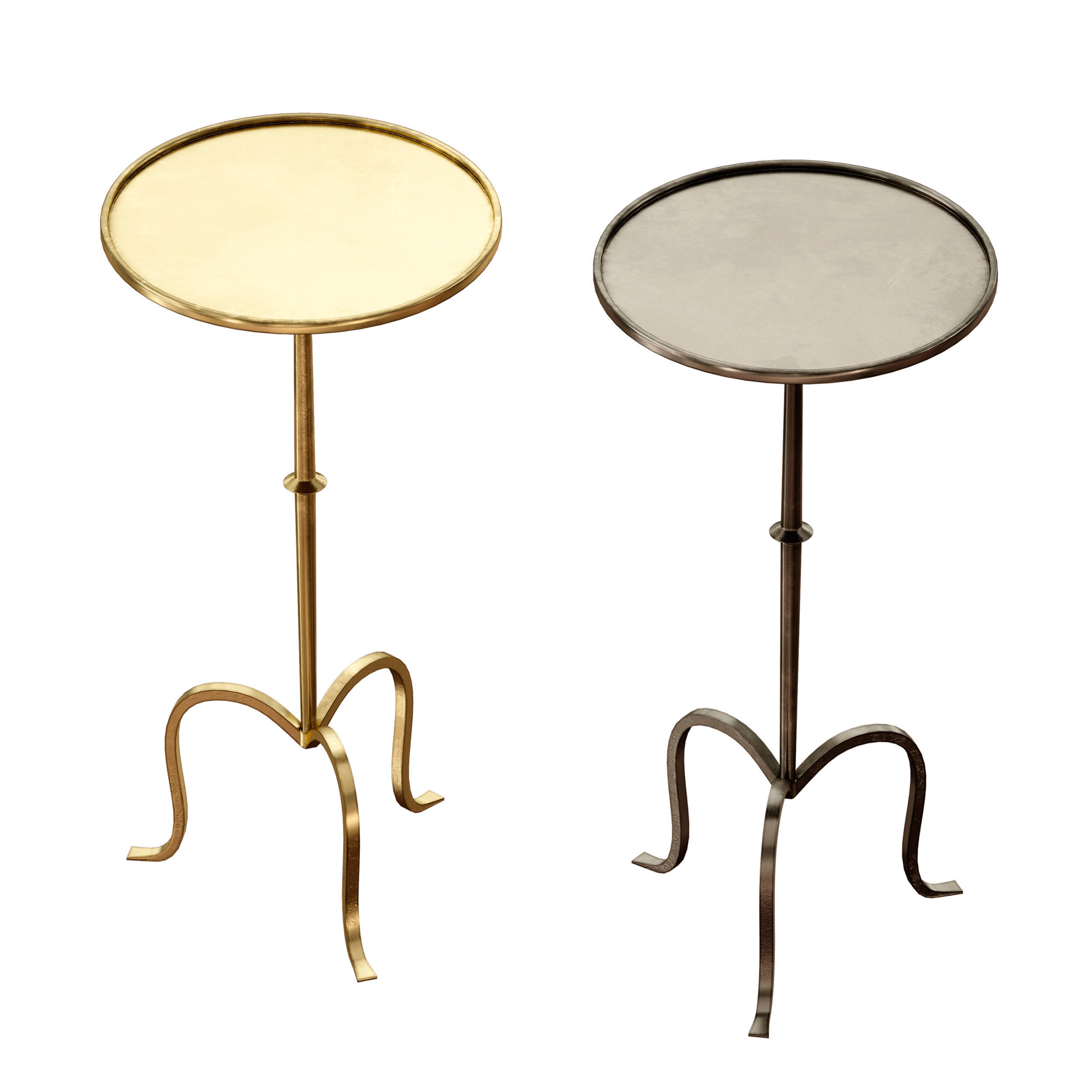 Hand-Forged Martini Table By Visual Comfort 3D model_7