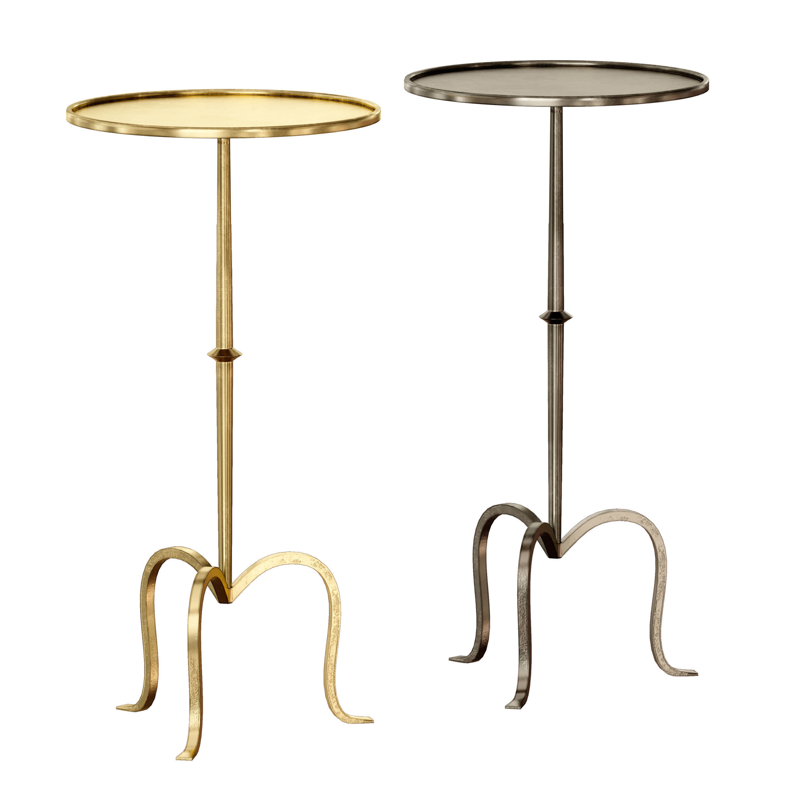 Hand-Forged Martini Table By Visual Comfort 3D model_2