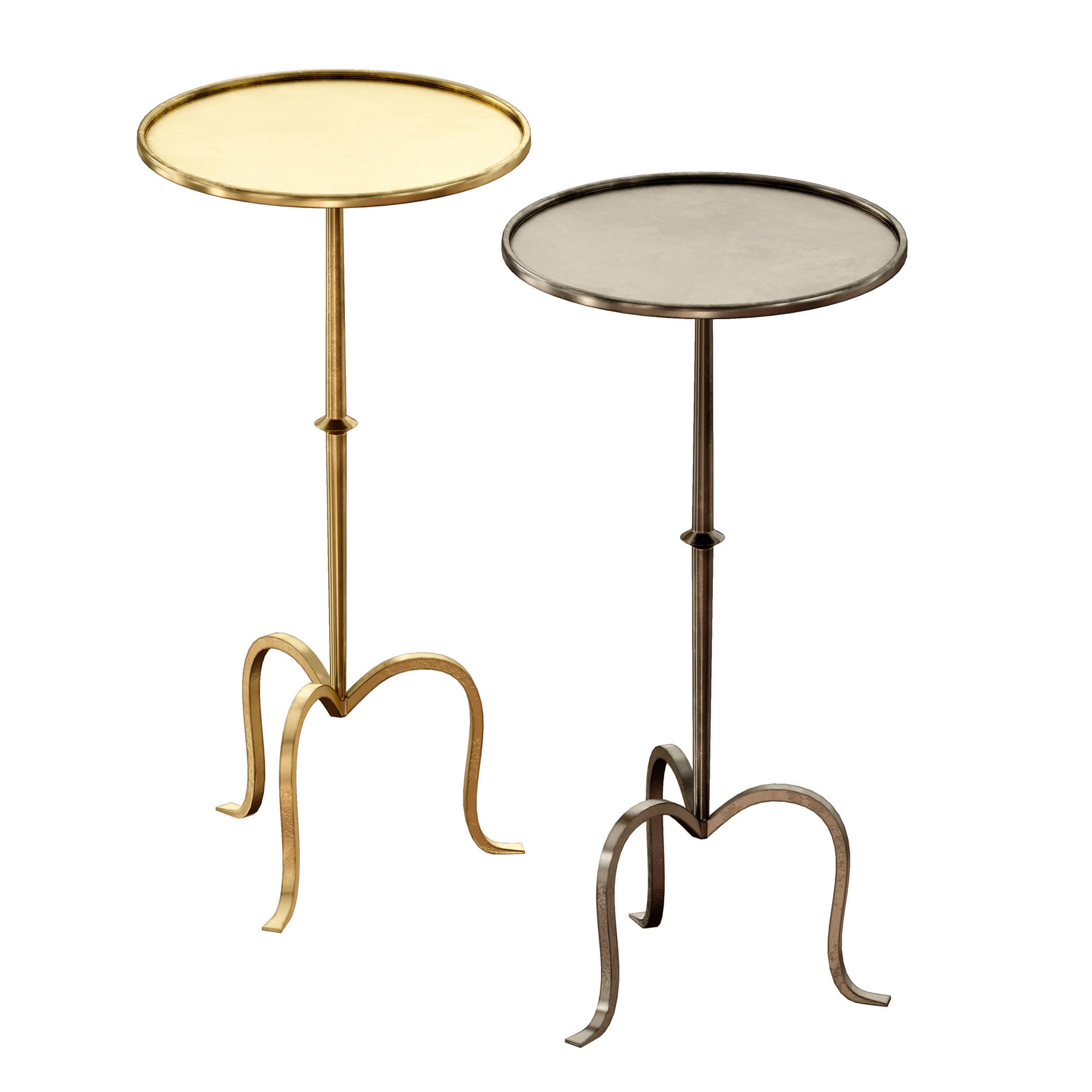 Hand-Forged Martini Table By Visual Comfort 3D model_8