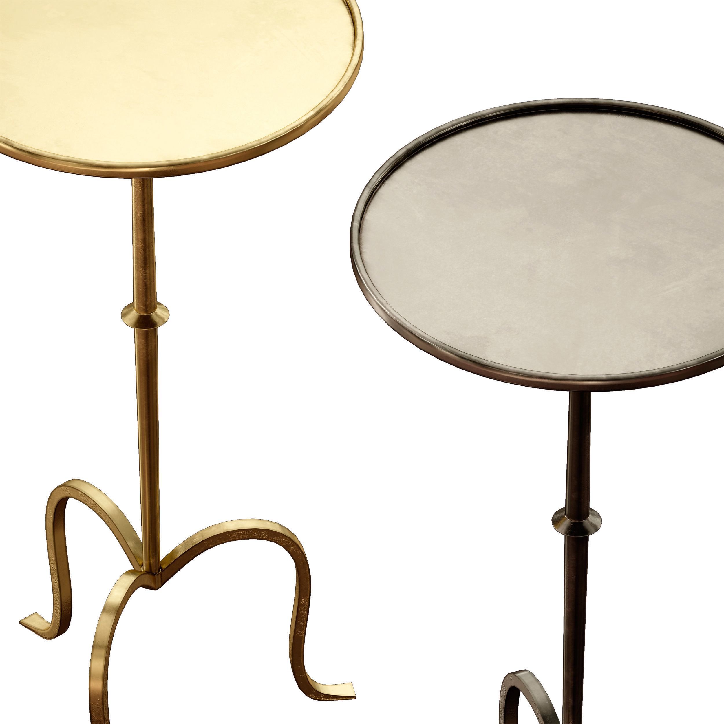 Hand-Forged Martini Table By Visual Comfort 3D model_9