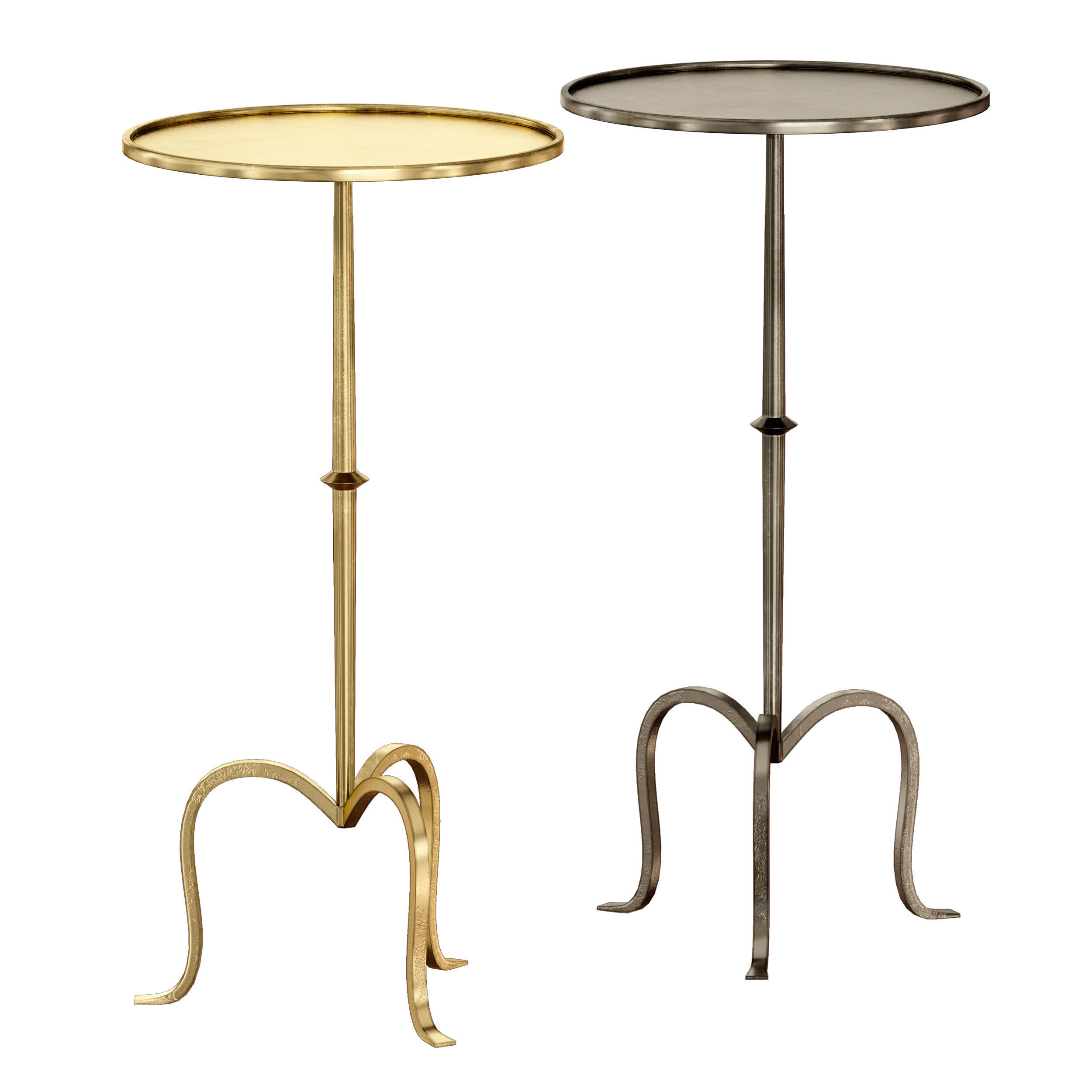 Hand-Forged Martini Table By Visual Comfort 3D model_4