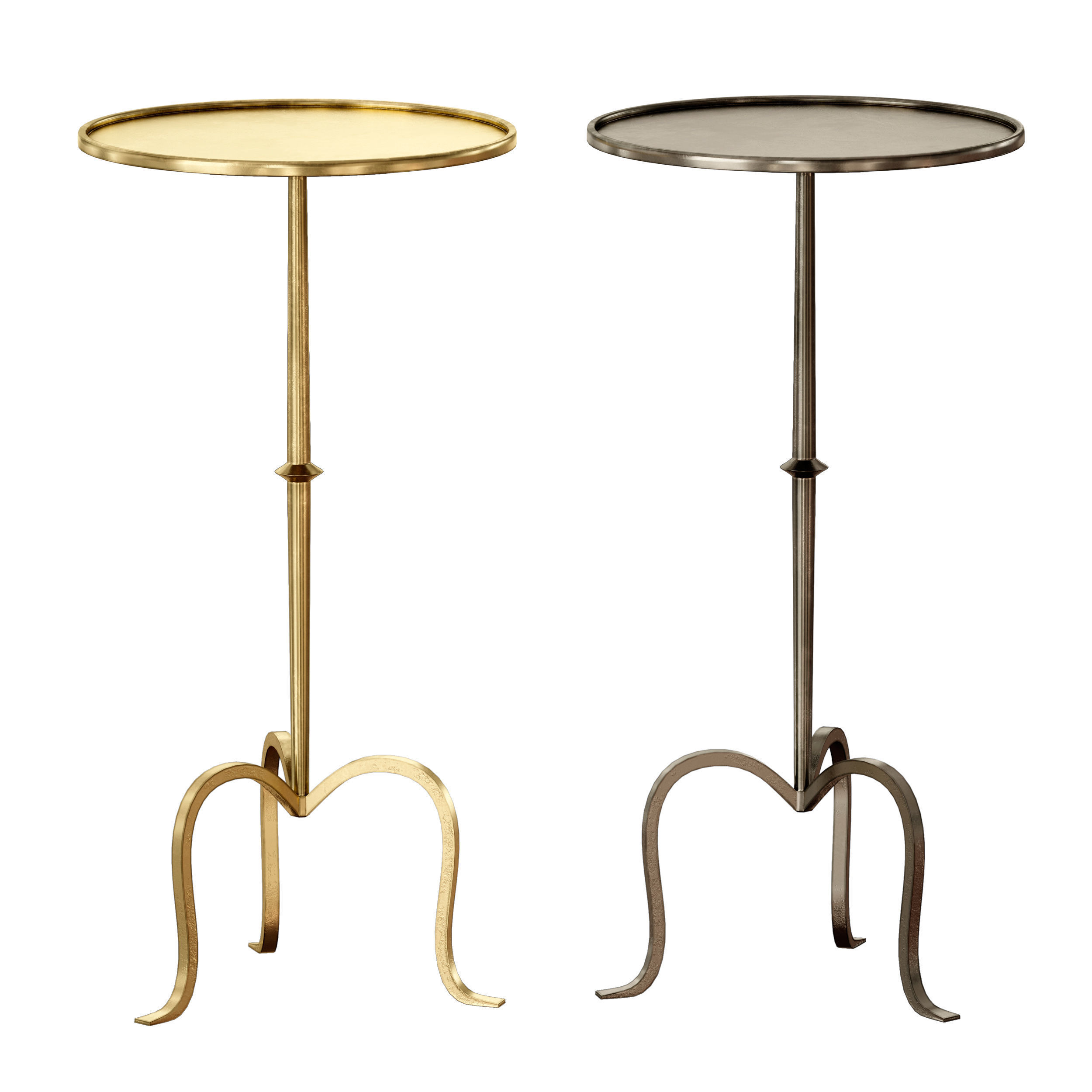 Hand-Forged Martini Table By Visual Comfort 3D model_5