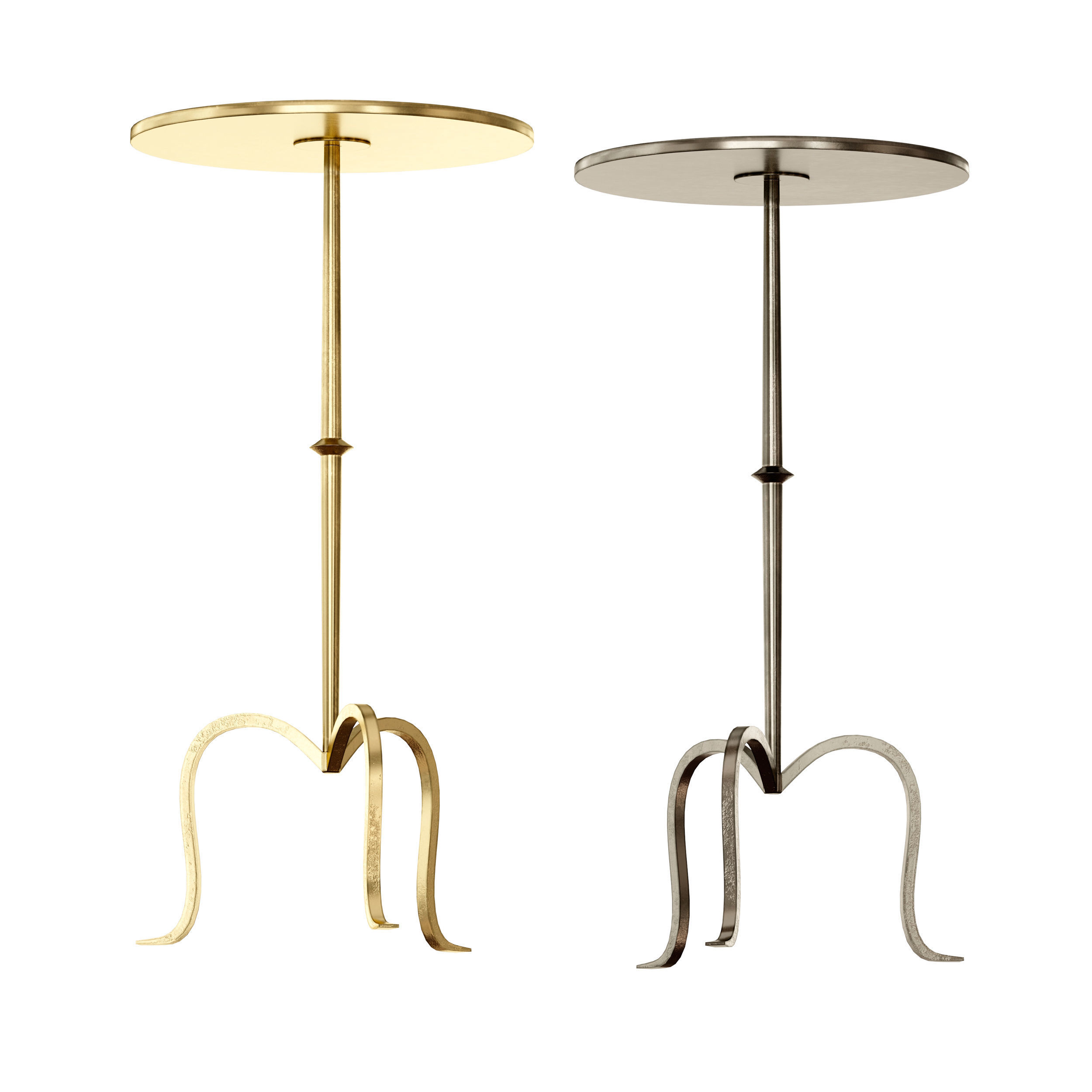 Hand-Forged Martini Table By Visual Comfort 3D model_3