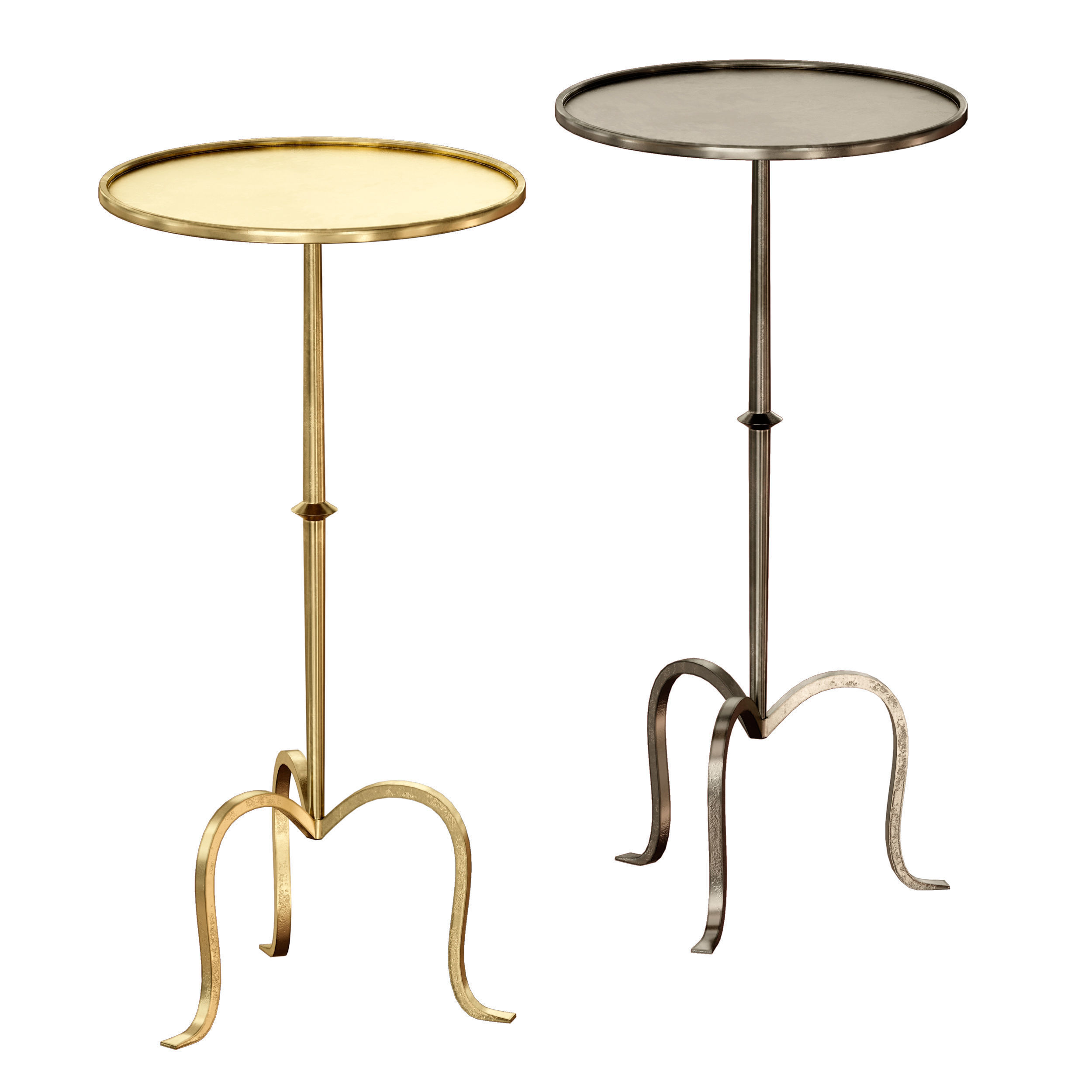Hand-Forged Martini Table By Visual Comfort 3D model_1