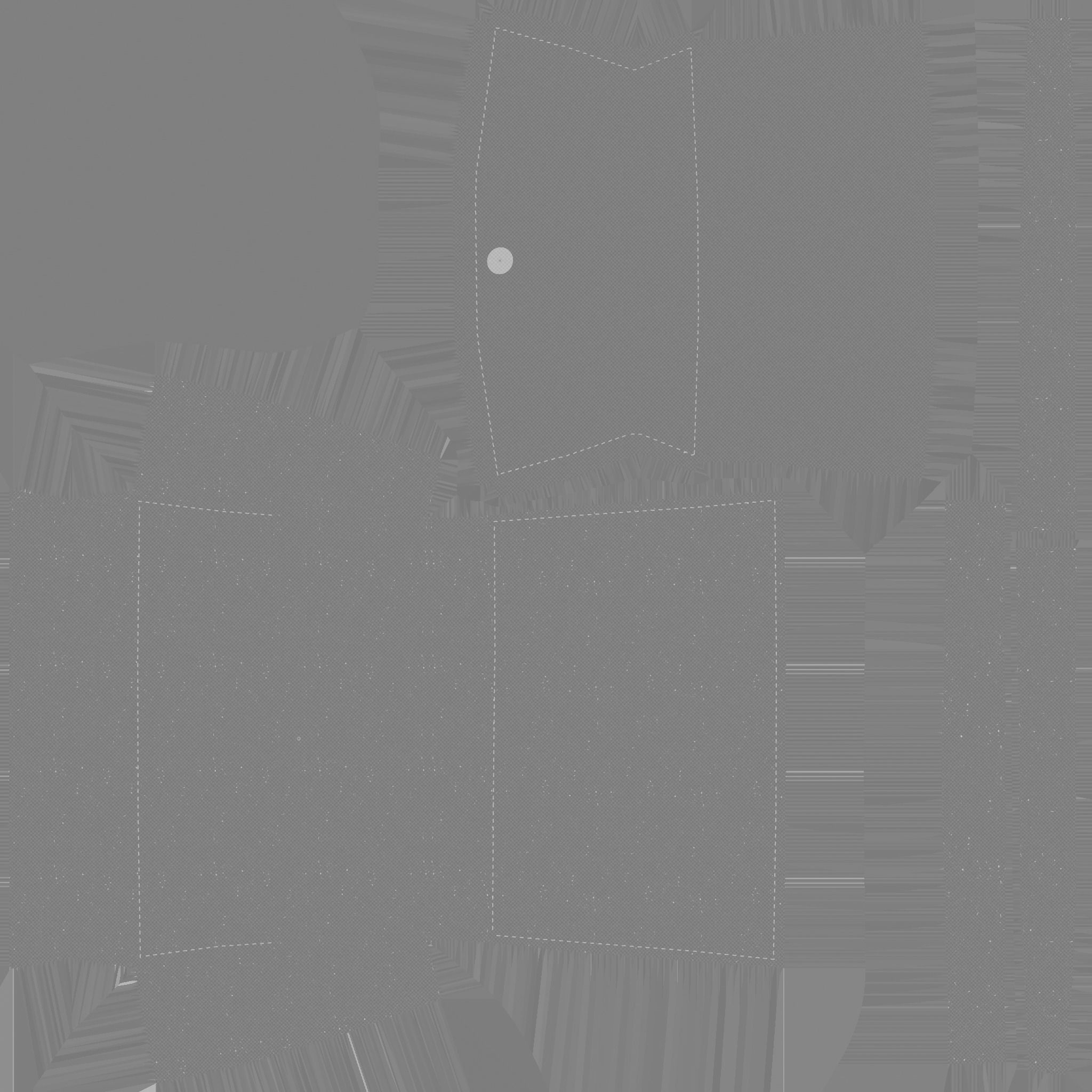 Red Plaid Female Bag - Character Fashion Design Low-poly 3D model_13