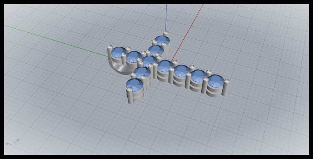 TENIS CROSS MODEL SIZE 10 3D print model_6