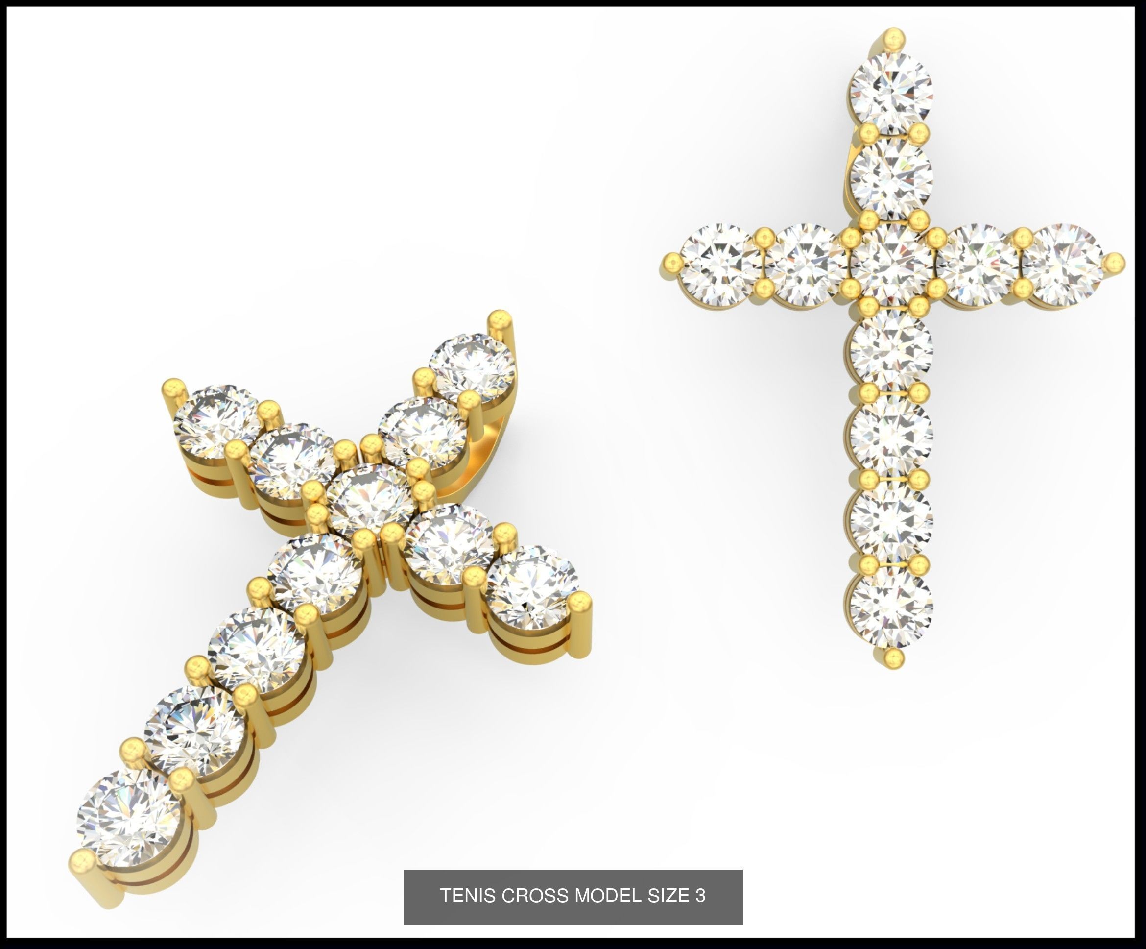 TENNIS CROSS SET 3D Model Collection_3