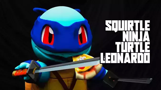 Pokemon Squirtle TMNT Leonardo