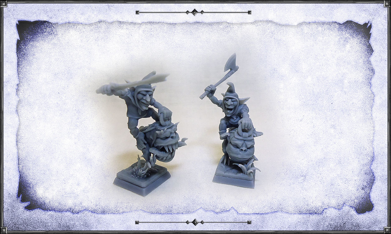 Goblin Squig Riders -UNIT- 28mm Miniatures 3D model 3D printable | CGTrader
