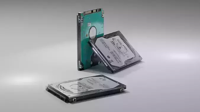 HDD 500GB for laptop  Low-poly 3D model