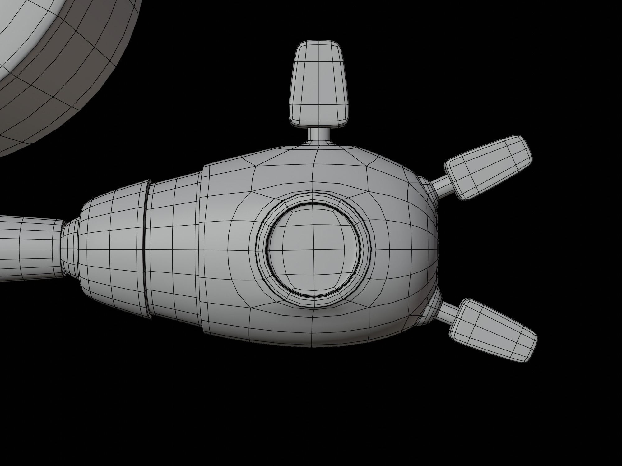 Cute Cartoon Robot 3D Character for Animation Ar Vr Game 3D model_16