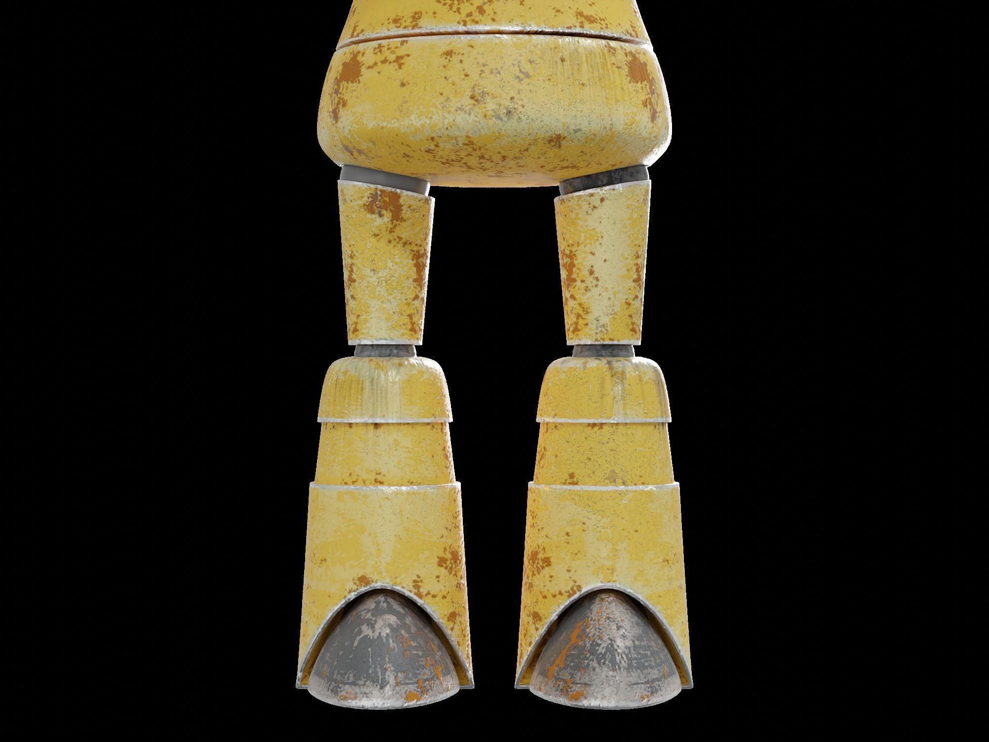 Cute Cartoon Robot 3D Character for Animation Ar Vr Game 3D model_17